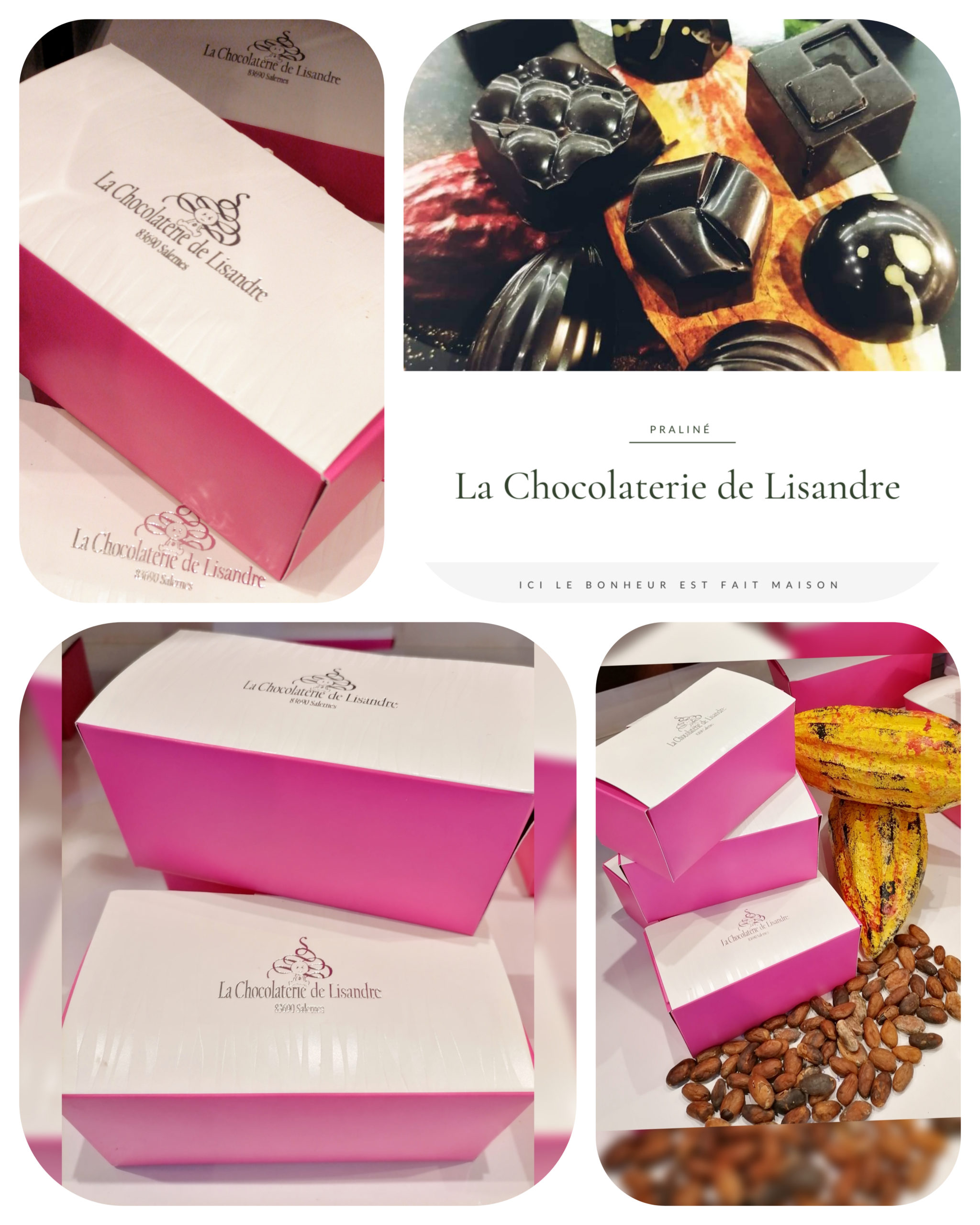 Ballotin Chocolat Noir et Chocolat au Lait - Atelier du confiseur