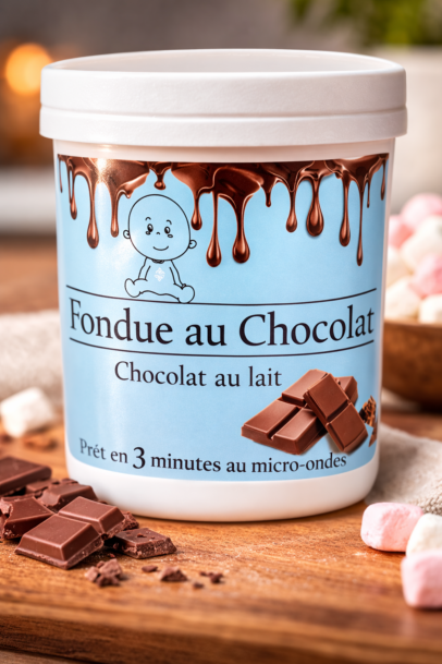 Fondue au chocolat au lait – prête en 3 minutes