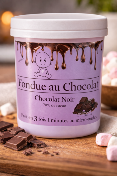 Fondue au chocolat noir – prête en 3 minutes
