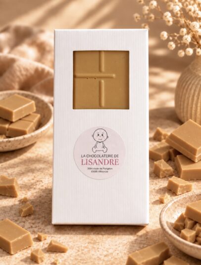 Tablette chocolat ambré 30 % 100 g – Chocolaterie de Lisandre